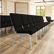Flash Furniture Hercules Church Stacking Guest Chair in Black