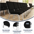 Flash Furniture Hercules Church Stacking Guest Chair in Black
