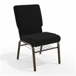 Flash Furniture Hercules Church Stacking Guest Chair in Black