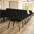 Flash Furniture Hercules Church Stacking Guest Chair in Black