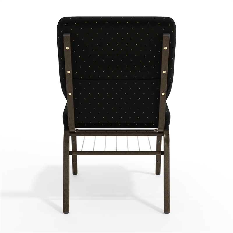 Flash Furniture Hercules Church Stacking Guest Chair in Black