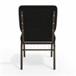 Flash Furniture Hercules Church Stacking Guest Chair in Black