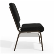 Flash Furniture Hercules Church Stacking Guest Chair in Black