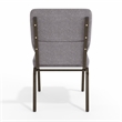 Flash Furniture Hercules Church Stacking Guest Chair in Gray
