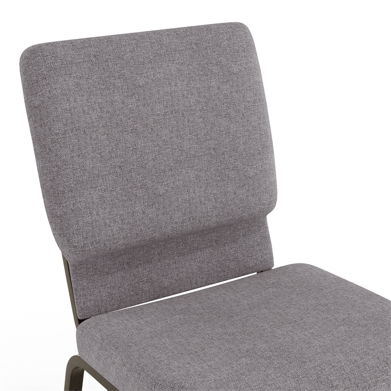 Flash Furniture Hercules Church Stacking Guest Chair in Gray