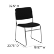 Flash Furniture Hercules 500 lb. Capacity Black Fabric High Density Chair