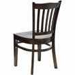 Flash Furniture Hercules Series Restaurant Dining Chair in Walnut