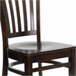 Flash Furniture Hercules Series Restaurant Dining Chair in Walnut