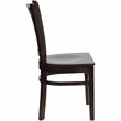 Flash Furniture Hercules Series Restaurant Dining Chair in Walnut