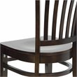 Flash Furniture Hercules Series Restaurant Dining Chair in Walnut