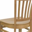 Flash Furniture Hercules Vertical Slat Back Restaurant Dining Chair