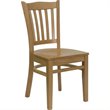 Flash Furniture Hercules Vertical Slat Back Restaurant Dining Chair