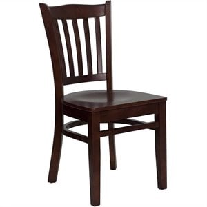 Flash Furniture Hercules Series Restaurant Dining Chair in Mahogany