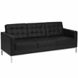Flash Furniture Hercules Lacey Series Contemporary Sofa in Black