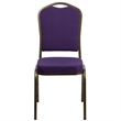 Flash Furniture Hercules Banquet Stacking Chair in Purple