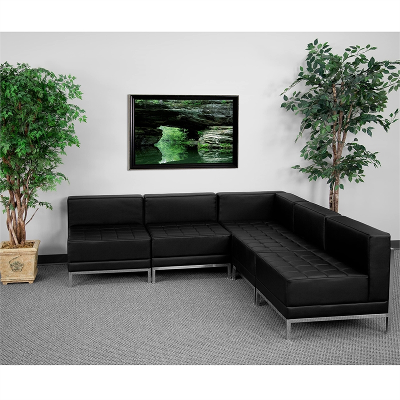 Flash Furniture Hercules Imagination Sectional Configuration in Black