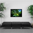 Flash Furniture Black LeatherSoft Backless Three Seat Bench