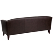 Flash Furniture Hercules Imperial Leather Sofa in Brown and Cherry