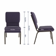 Flash Furniture Hercules Church Stacking Chair in Royal Purple
