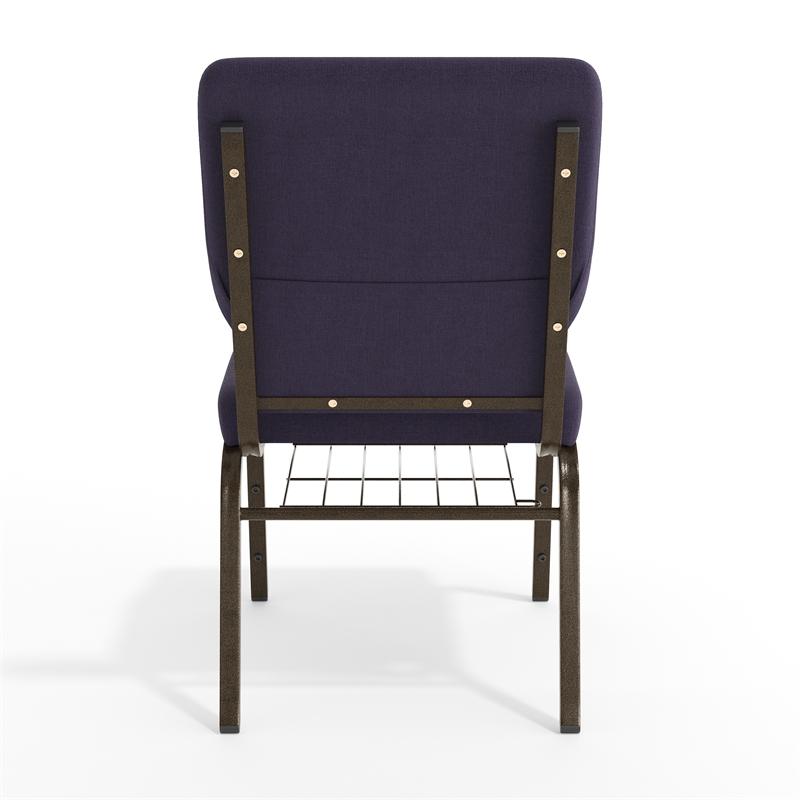 Flash Furniture Hercules Church Guest Chair in Royal Purple
