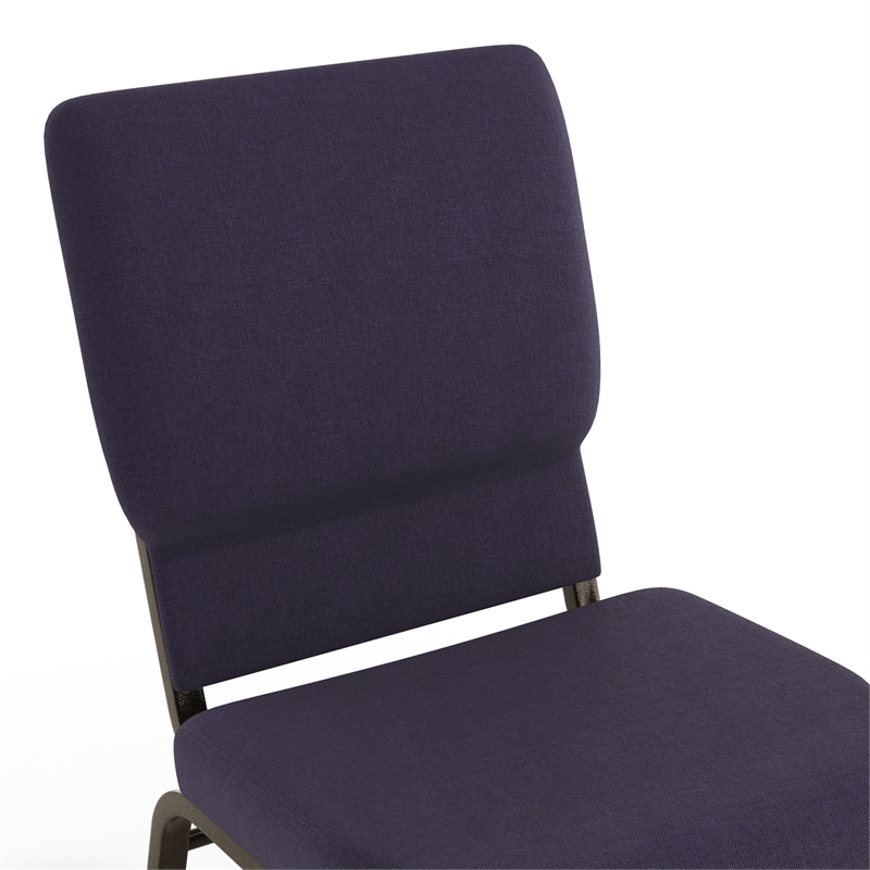 Flash Furniture Hercules Church Guest Chair in Royal Purple