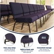 Flash Furniture Hercules Church Guest Chair in Royal Purple