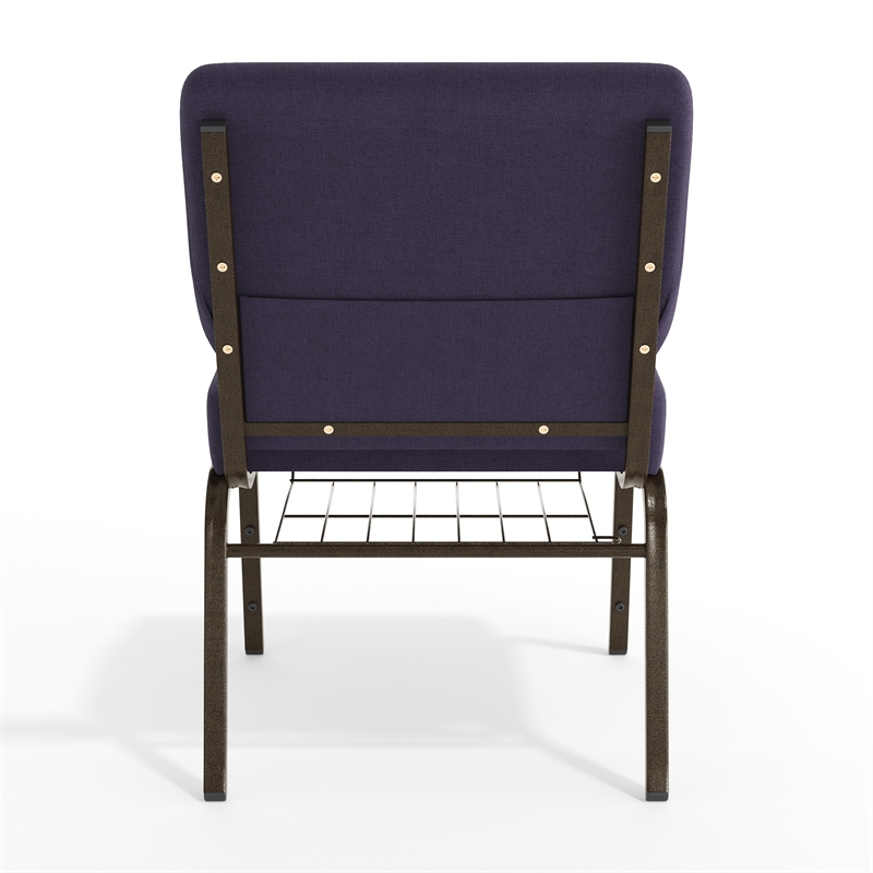 Flash Furniture Hercules Church Guest Chair in Royal Purple
