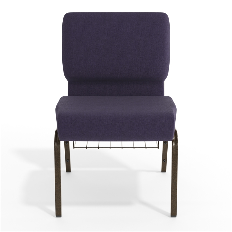 Flash Furniture Hercules Church Guest Chair in Royal Purple