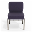 Flash Furniture Hercules Church Guest Chair in Royal Purple