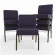 Flash Furniture Hercules Church Guest Chair in Royal Purple