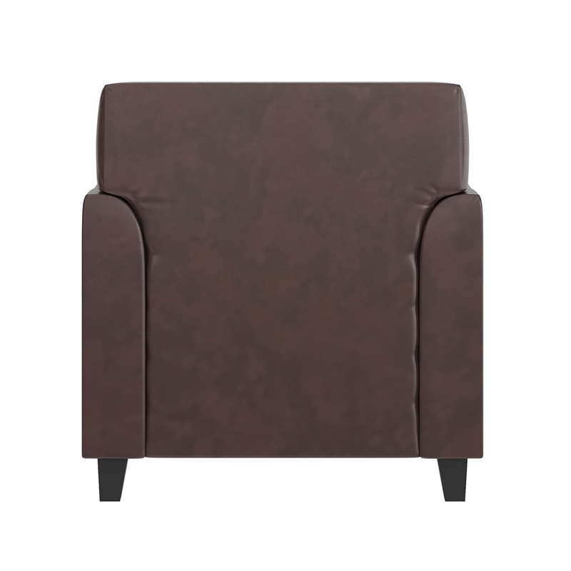 Flash Furniture Hercules Diplomat Leather Chair in Brown
