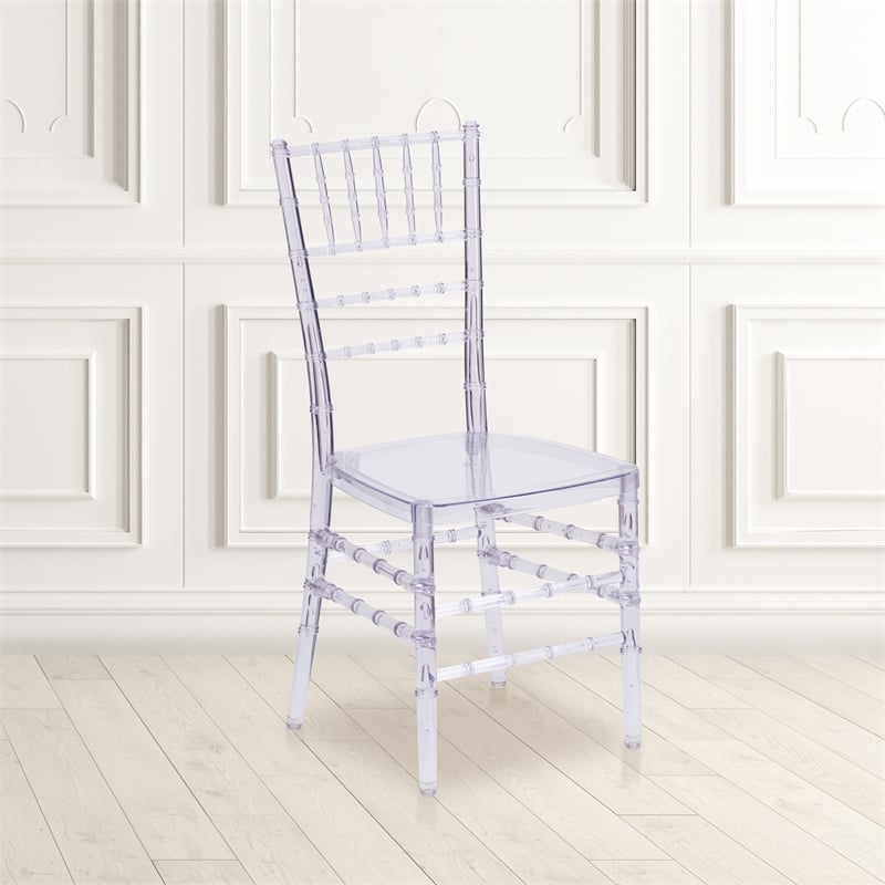 Flash Furniture Flash Elegance Stacking Chiavari Chair In Crystal Ice
