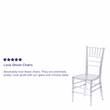 Flash Furniture Flash Elegance Stacking Chiavari Chair In Crystal Ice