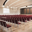 Flash Furniture Hercules Church Guest Chair with Rack in Burgundy