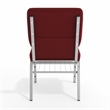 Flash Furniture Hercules Church Guest Chair with Rack in Burgundy