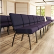 Flash Furniture Hercules Church Stacking Chair in Royal Purple