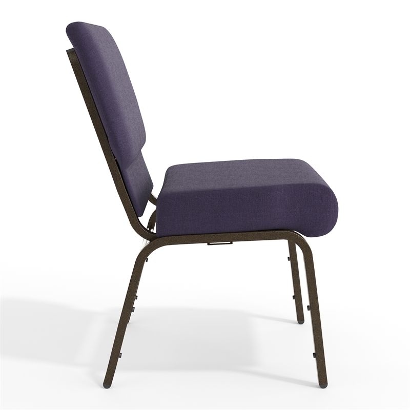 Flash Furniture Hercules Church Stacking Chair in Royal Purple