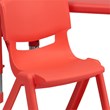 Flash Furniture 5 Piece Rectangular Activity Table Set in Red