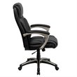 Flash Furniture High Back Folding Leather Office Chair in Black
