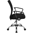 Flash Furniture Mid-Back Black Mesh Computer Office Chair with Chrome Base