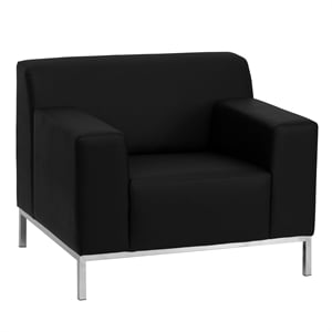 Flash Furniture Hercules Definity Series Contemporary Sofa in Black