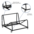 Flash Furniture Hercules High Density Stack Chair Dolly in Black