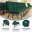 Flash Furniture Hercules Church Stacking Guest Chair in Green