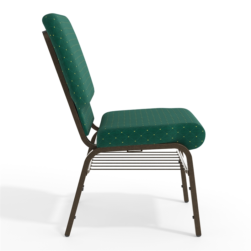 Flash Furniture Hercules Church Stacking Guest Chair in Green