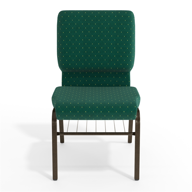 Flash Furniture Hercules Church Stacking Guest Chair in Green