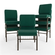 Flash Furniture Hercules Church Stacking Guest Chair in Green