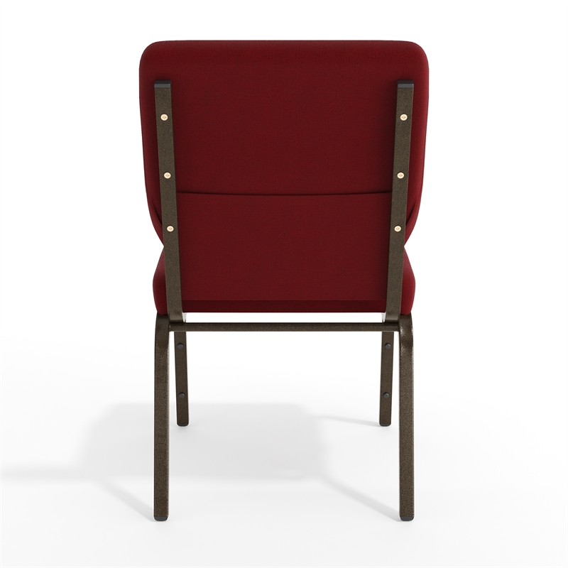 Flash Furniture Hercules Church Stacking Guest Chair in Burgundy