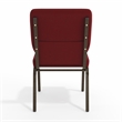 Flash Furniture Hercules Church Stacking Guest Chair in Burgundy