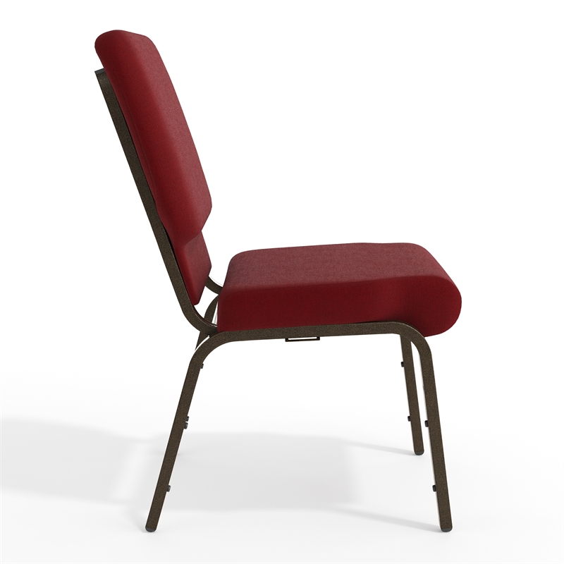 Flash Furniture Hercules Church Stacking Guest Chair in Burgundy
