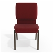 Flash Furniture Hercules Church Stacking Guest Chair in Burgundy